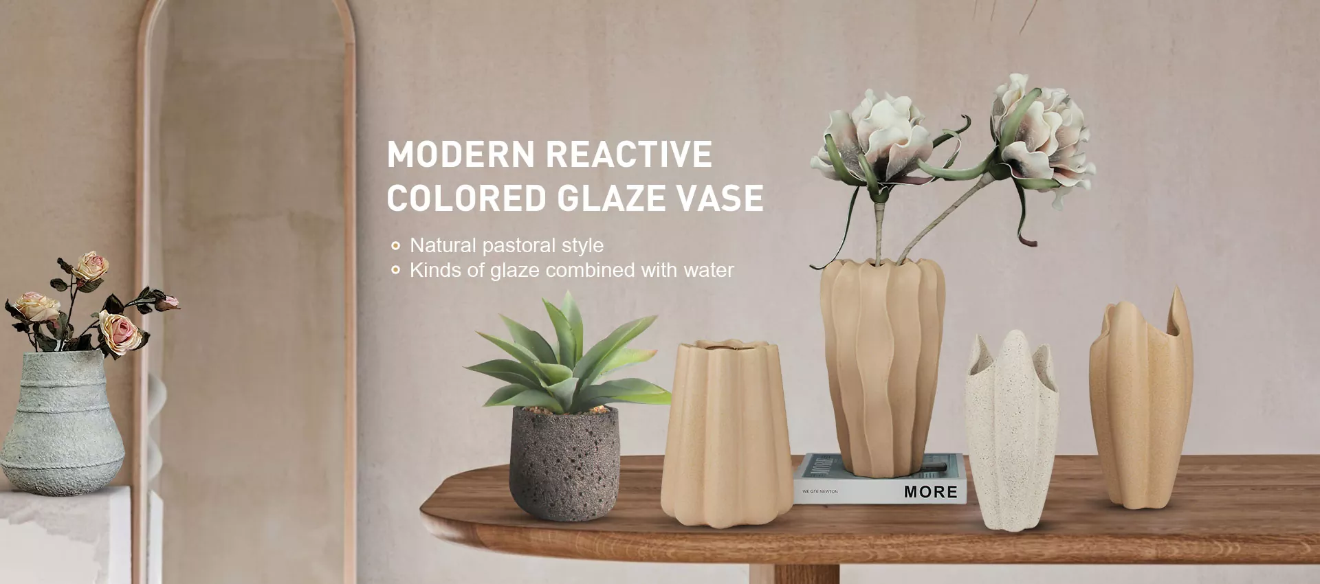 Vaso de cerâmica decorativa