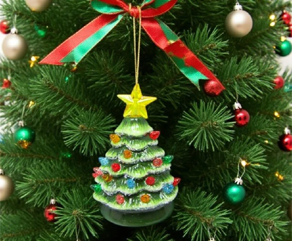 Que tipo de enfeites para árvores de Natal podem atender simultaneamente às necessidades duplas dos consumidores e varejistas durante as festas de fim de ano?