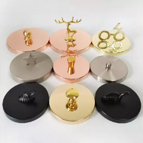 Tampa personalizada de jarra de vela