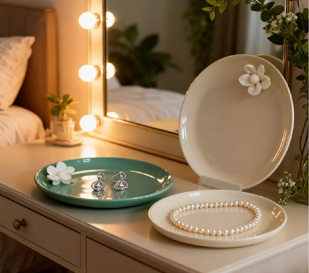 Prato minimalista para joias de cerâmica Insta