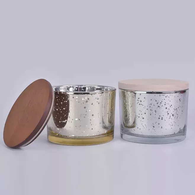 Porta -velas de vidro redondo